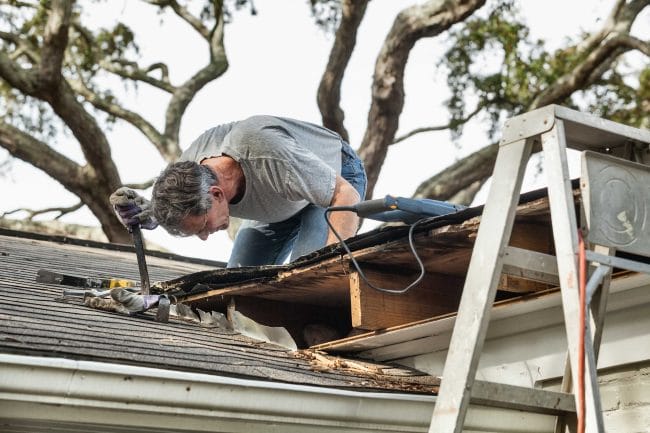 hail damage roof repair in Austin